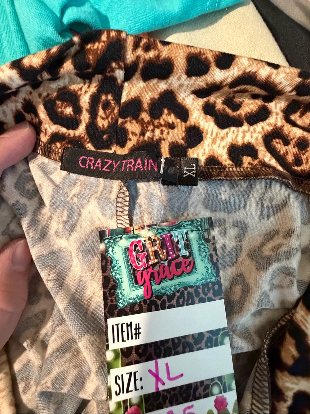 Crazy Train Leopard Print Bell Bottoms